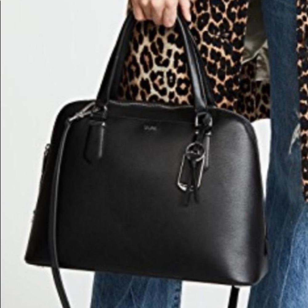 (SOLD) TUMI leather Dome Satchel